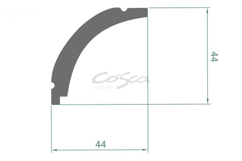 Потолочный карниз Cosca КX011, 44х44