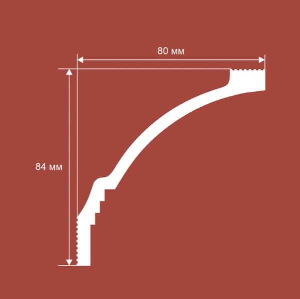 Потолочный карниз Cosca КX064, 84х80