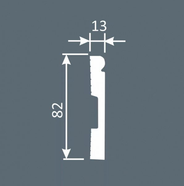 Напольный плинтус Cosca PX 032, 82х13